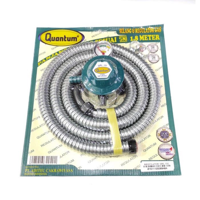 Regulator Selang Gas Quantum / Selang Gas Quantum 1,8 m