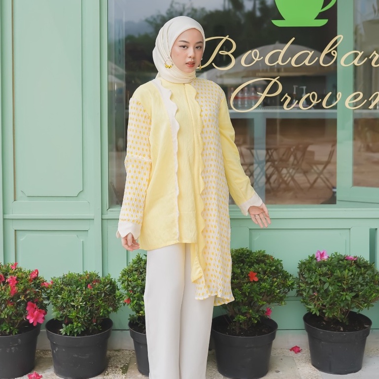 Eleanorre Youra Polka Tunik Atasan Muslim Wanita