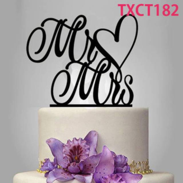 CAKE TOPPER KUE NIKAH TUNANGAN CAKE TOPPER ENGAGEMENT PARTY HIASAN KUE WEDDING CAKE AKRILIK PREMIUM