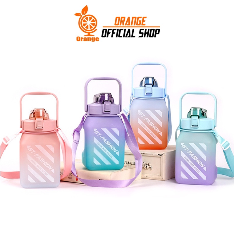 Botol Minum Boneka Botol Gemoy Bening Botol Viral Gradasi Pastel Motivasi Anak