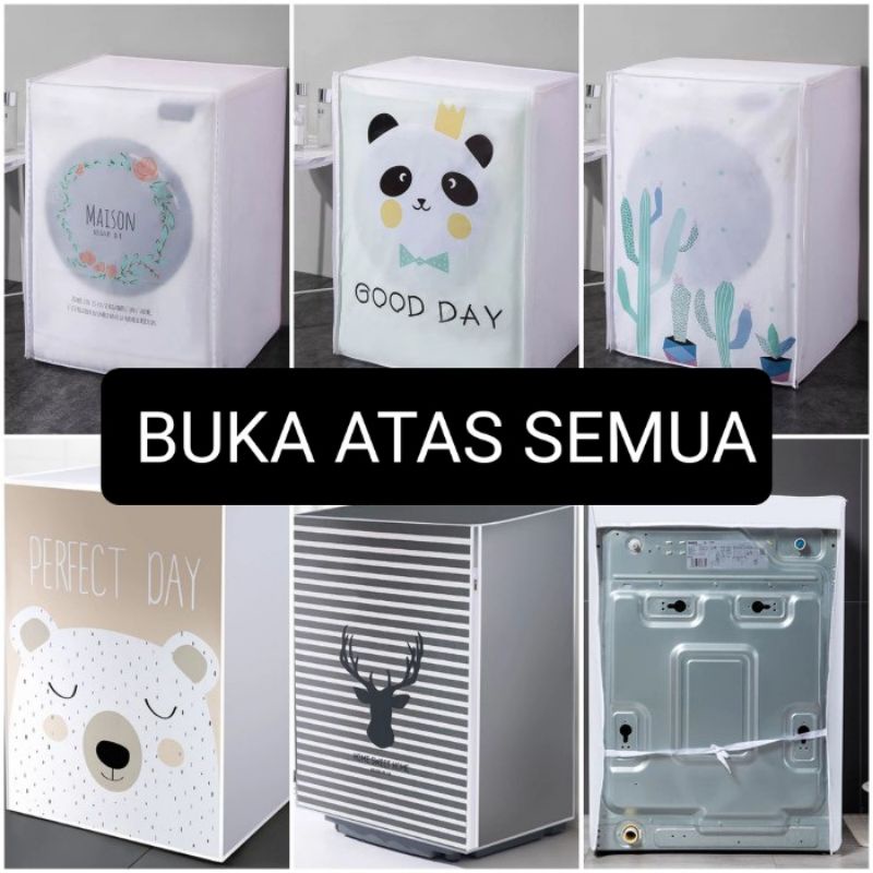 Smartchoice-Cover mesin cuci new motif buka atas/Penutup mesin cuci tabung A Kain Mesin Cuci 1 Tabun