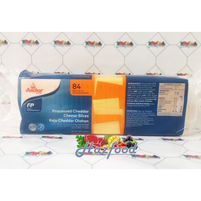 

Anchor Slices Coloured I cheese cheddar slice 1040 gram