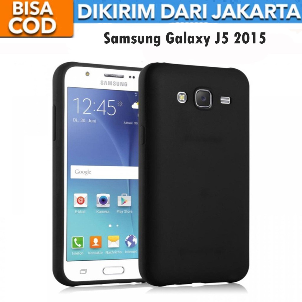 Casing Samsung Galaxy J500 / J5 2015 SoftCase Black Matte