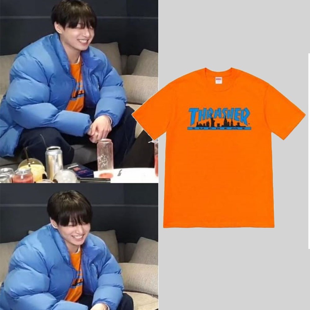 Kaos bangtan jungkook thrasher dtf