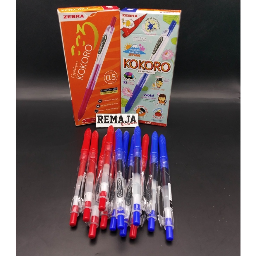 

Bolpoin / Gel Pen Zebra Kokoro Per Biji