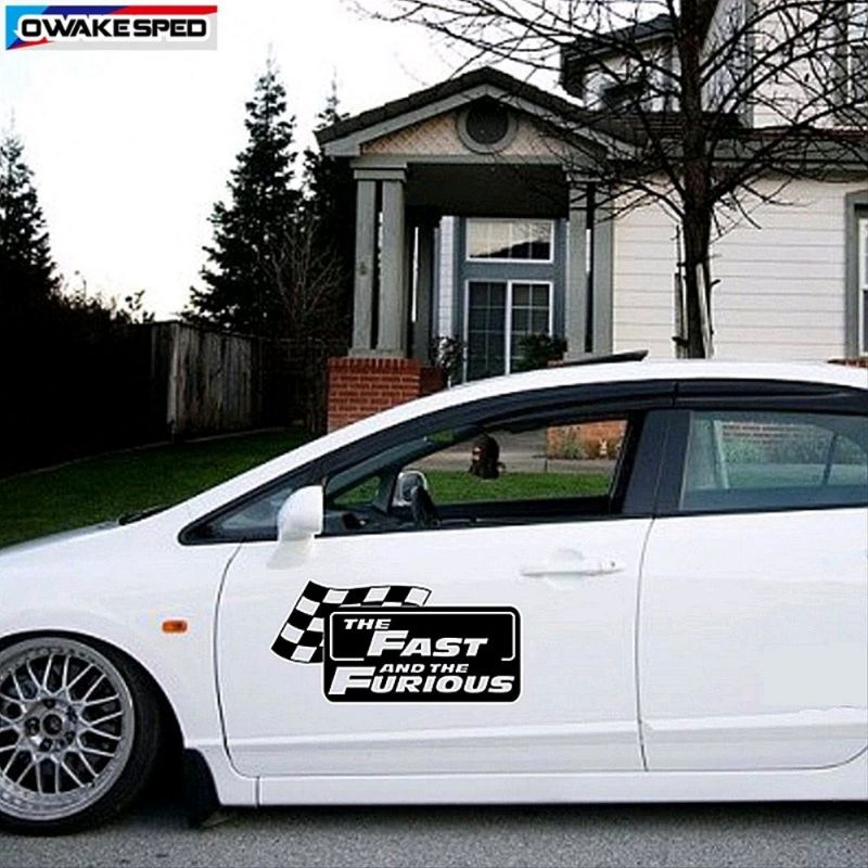 Stiker pintu mobil Stiker Fast Furious keren