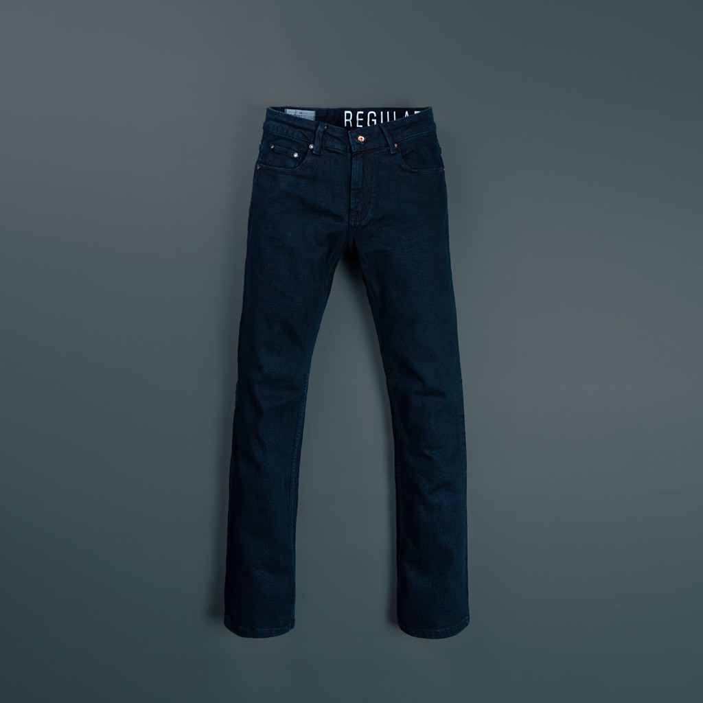 

Jimmy and Martin - 5 Pocket Retro Black Dyed Stretch Denim Pants - P600-1