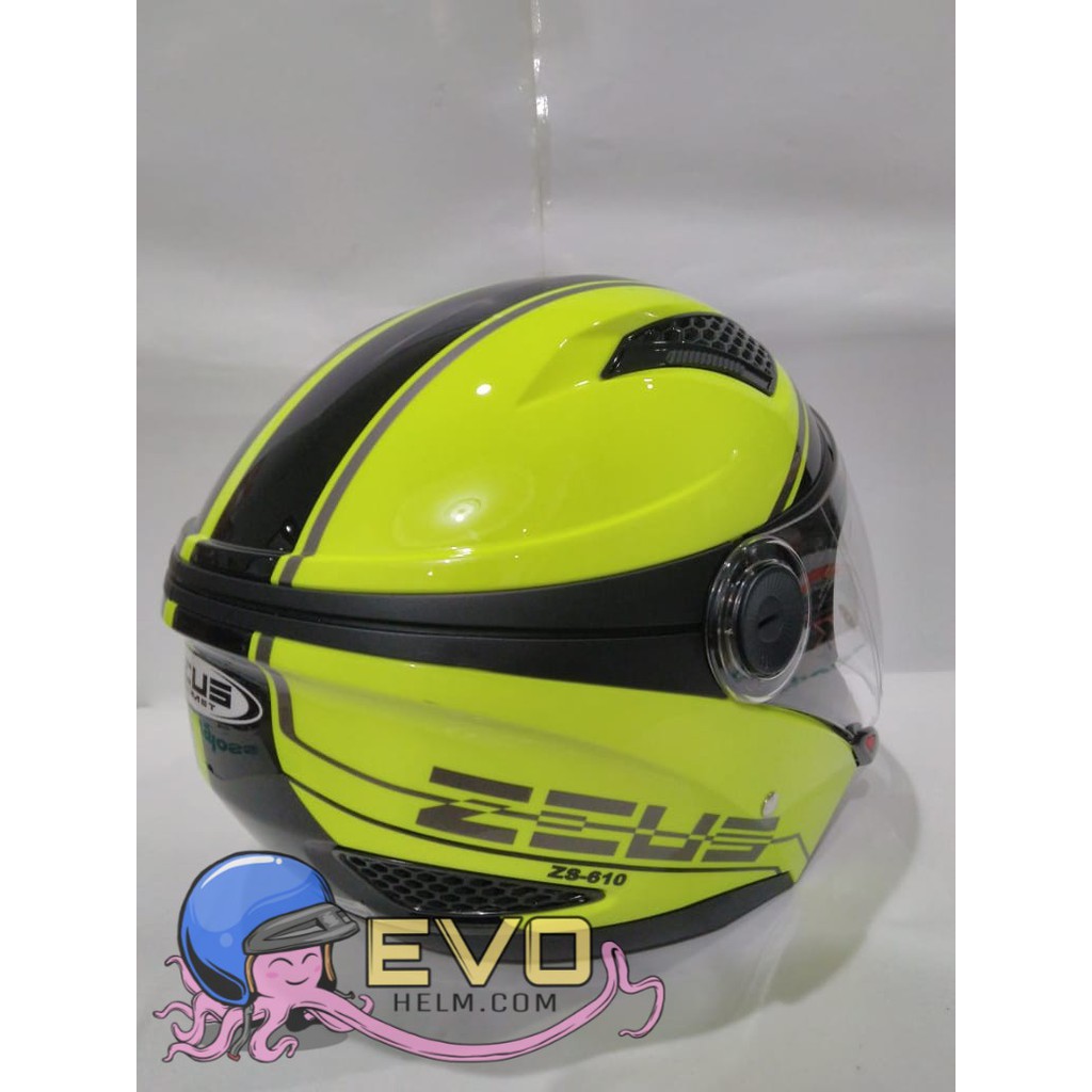 HELM ZEUS ZS - 610 MOTIF Z.YELLOW #809/0017 BLACK