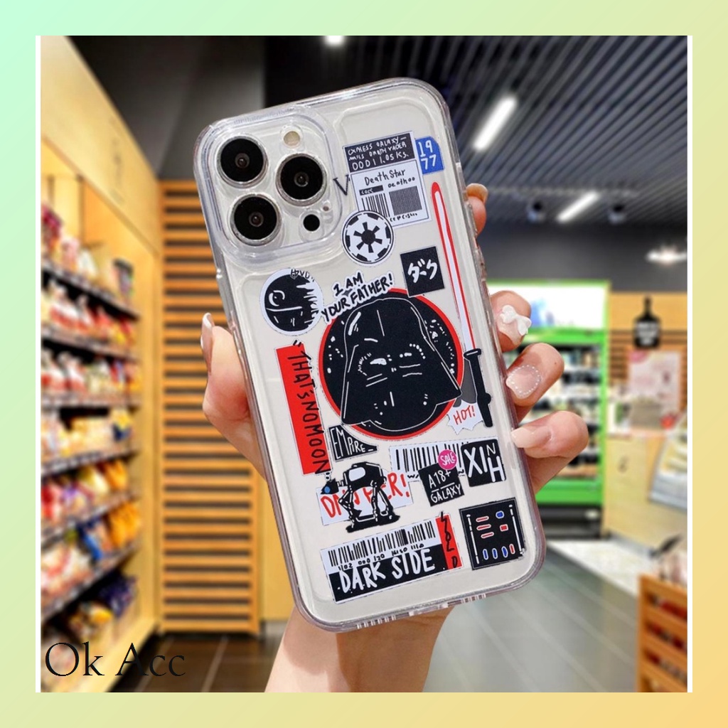 Casing Motif Star wars GG01 for Xiaomi Redmi 6A 8 9 Prime 9A 9i 9C 9T 10 10A 10C 12C A1 A1+ A2 Note 5 10s 5G Pro 11 11s 12 Poco C40 M3 M4