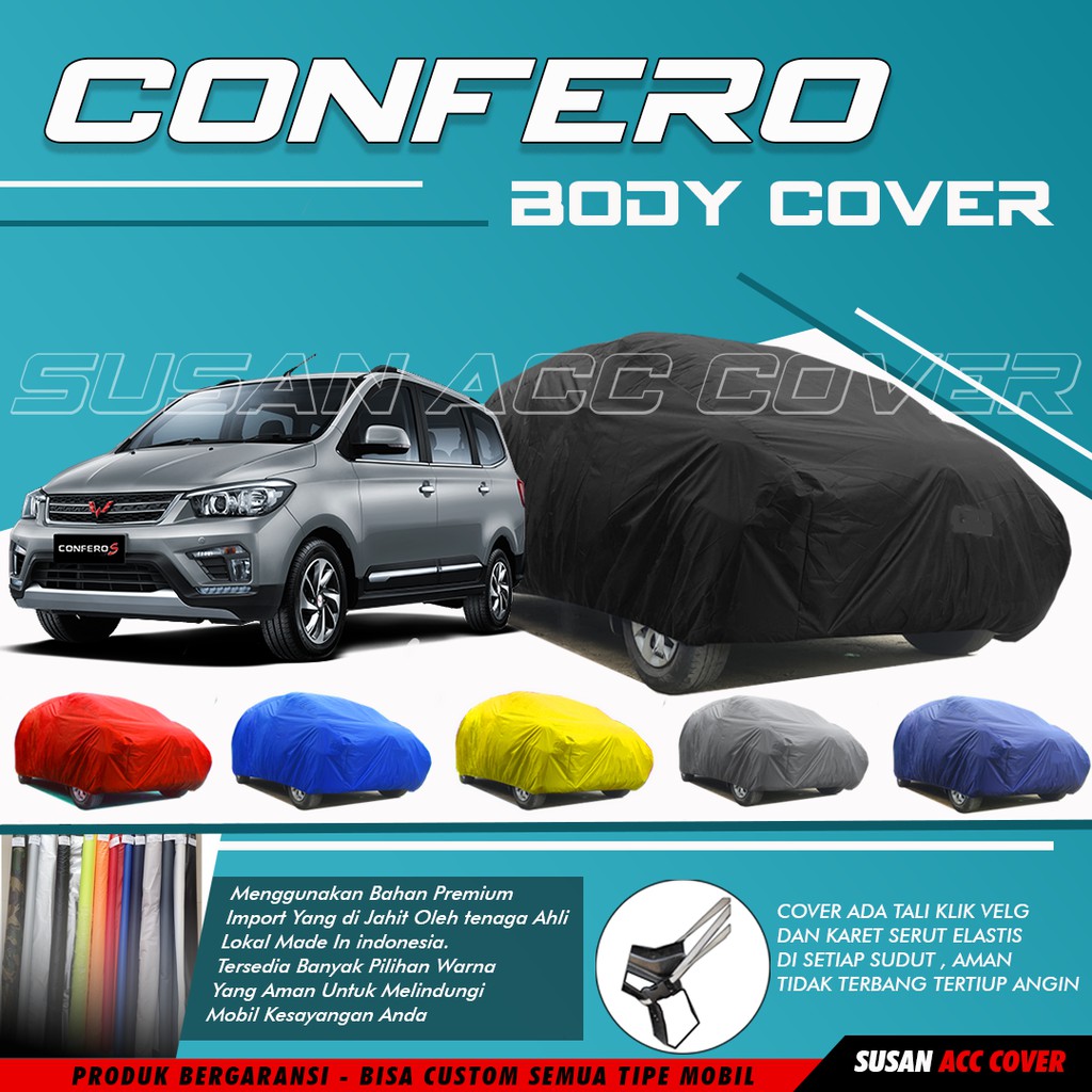 Body Cover Mobil Confero Sarung Mobil Confero/Wuling Confero/Confero s/innova lama/kijang long/brio