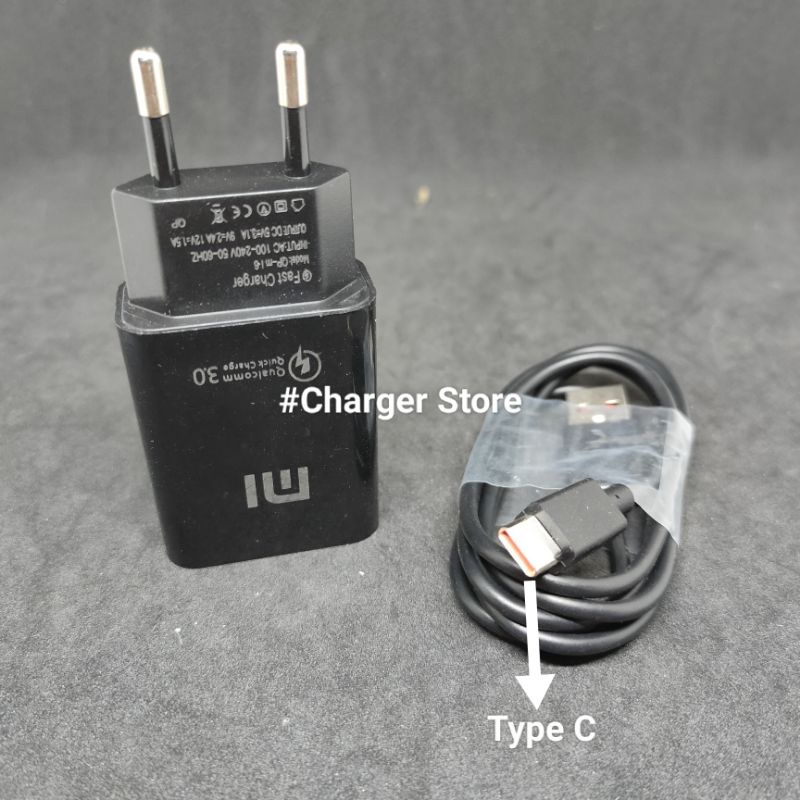 Charger Xiaomi Fast Charging 3.1A Type C Qualcomm Quick Charger 3.0