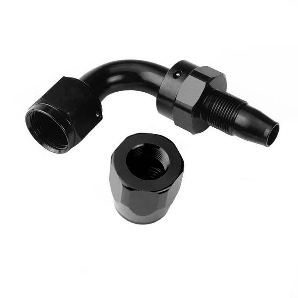 Lanfy Swivel Hose End Fitting Reusable Anoized Aluminium AN6 AN8 AN10 Fitting Siku Lurus Selang Bakar Minyak Bahan Bakar Oli Push On Lock