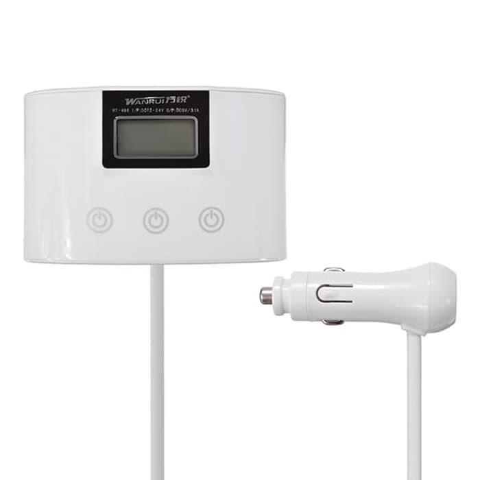 Car Charger Splitter 3 Port HT-486 - charger mobil lighter cabang