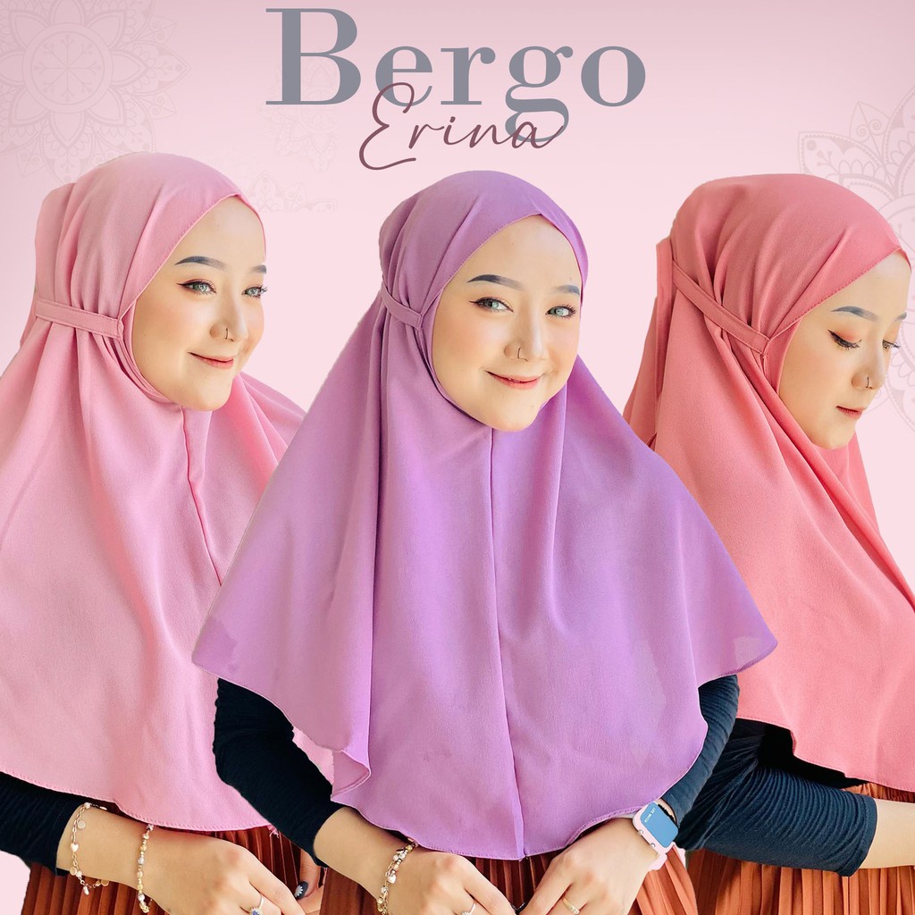 HIJAB BERGO MARYAM TALI NON PET WOLFIS PREMIUM BERGO TALI KHIMAR JILAB KERUDUNG