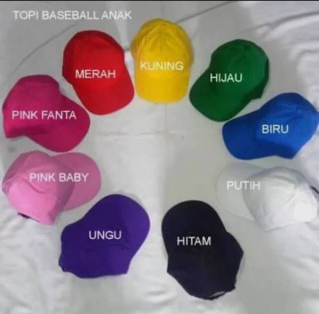 TOPI BASEBALL ANAK BORDIR NAMA SENDIRI ( PREMIUM )