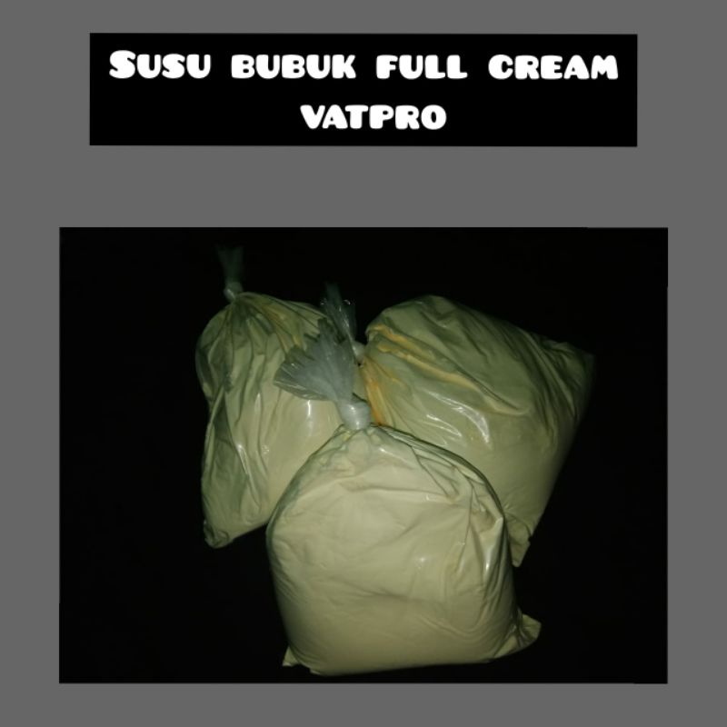 

Susu bubuk Full Cream Vatpro 500gr