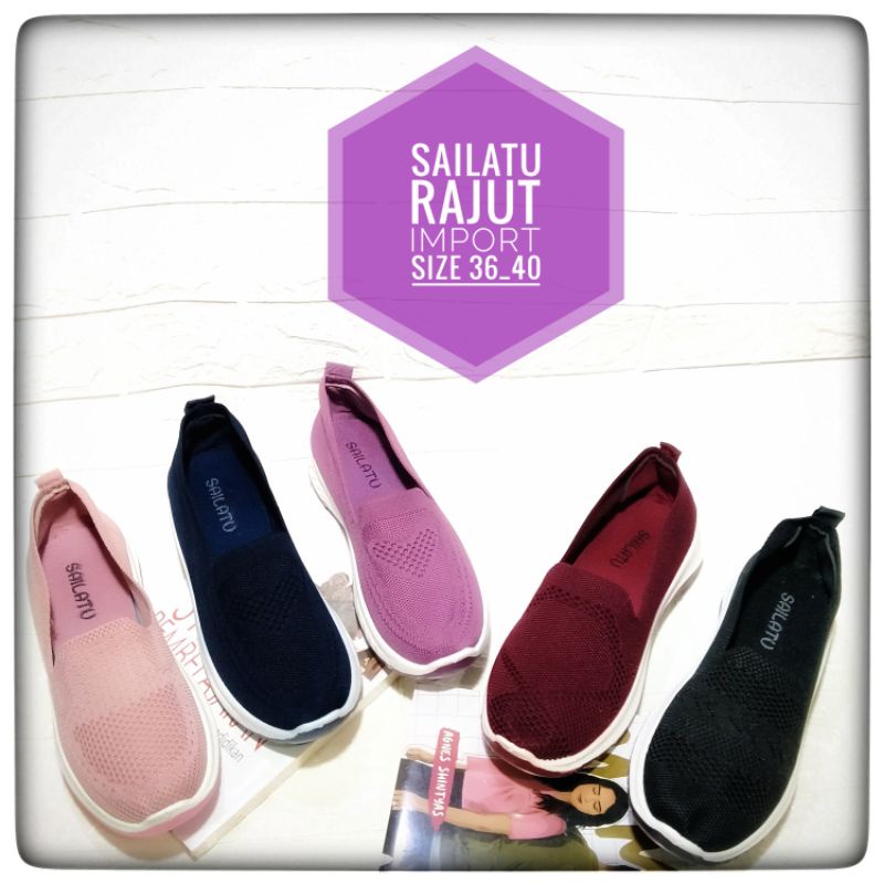sepatu rajut import sailatu terbaru