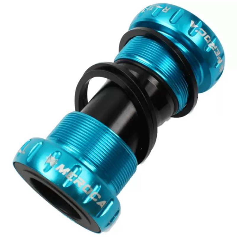 Meroca BB HT2 Bottom Bracket Hollowtech 2 Biru BB crank Sepeda