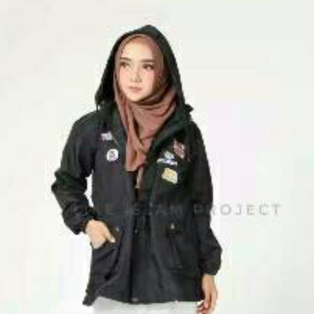 JT. Parka Moslemah Taslan Black Like Islam Project