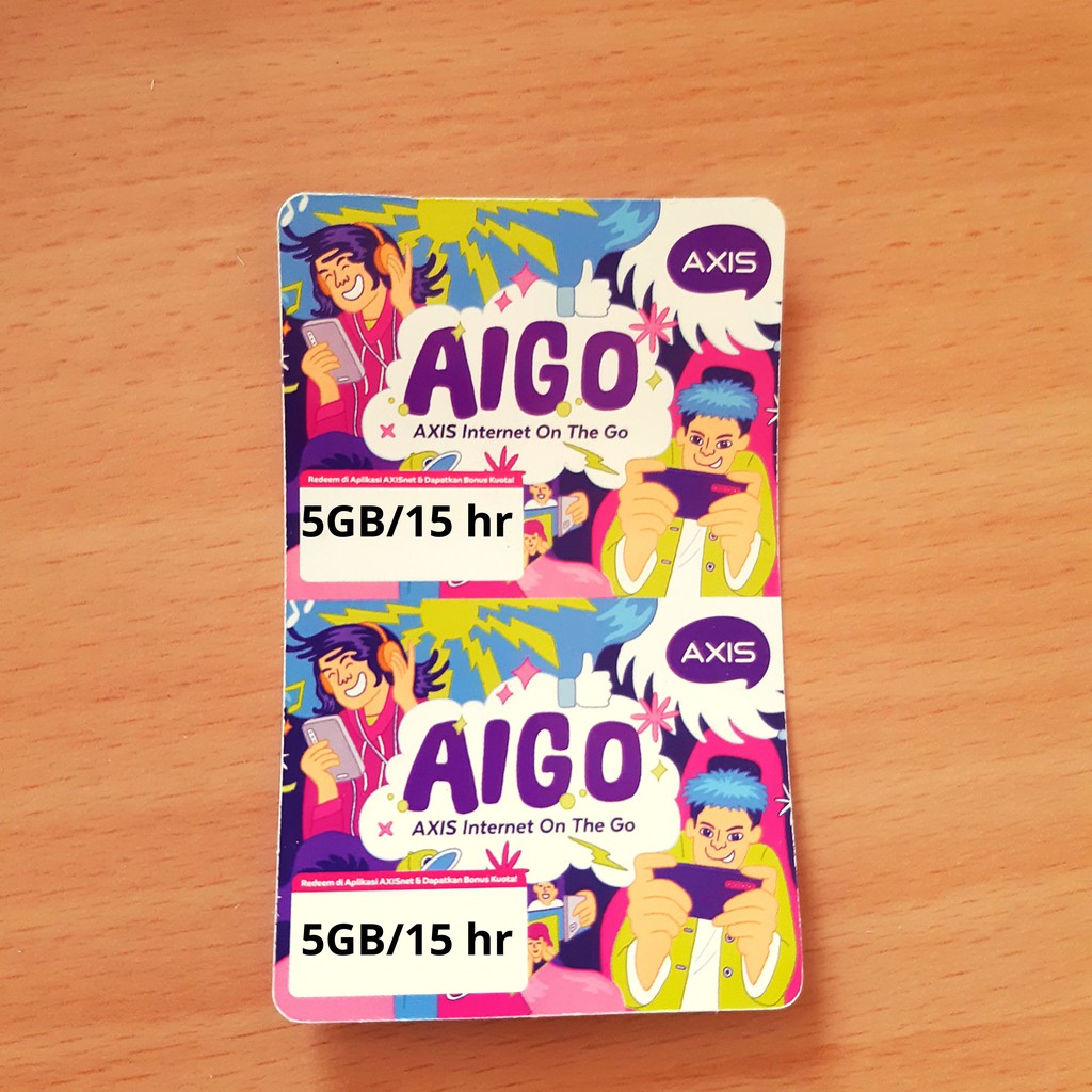 VOUCHER KUOTA INTERNET AXIS MINI AIGO 5 GB 15 HARI