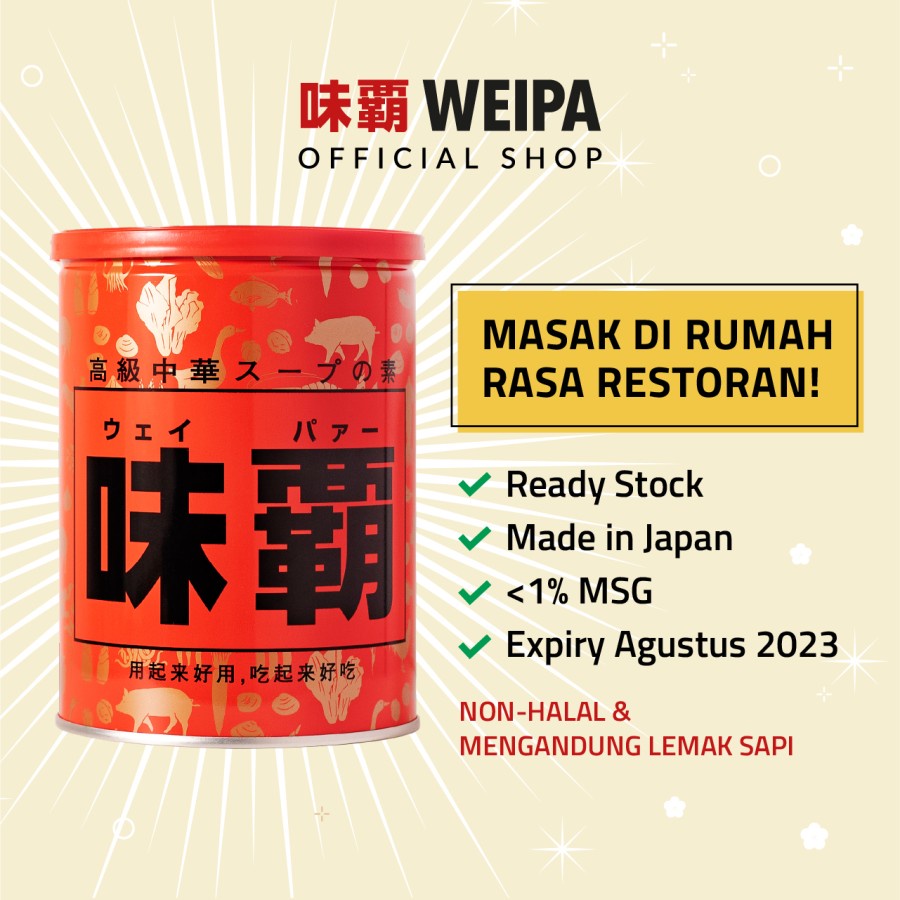 

Weipa Original 1kg 1000gr Kaldu Umami Bumbu Masak Premium