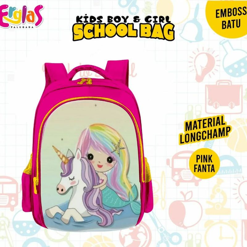 TAS RANSEL EMBOSS ANAK ERGLAS (BRAC928)