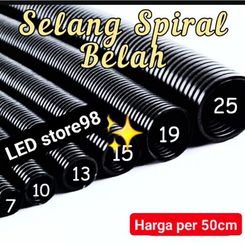 SELANG SPIRAL BELAH PEMBUNGKUS KABEL