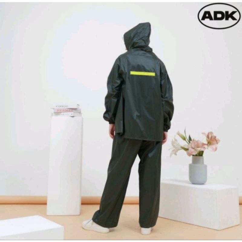 Jas Hujan raincoat ADK setelan jaket celana bahan pentil murah berkualitas