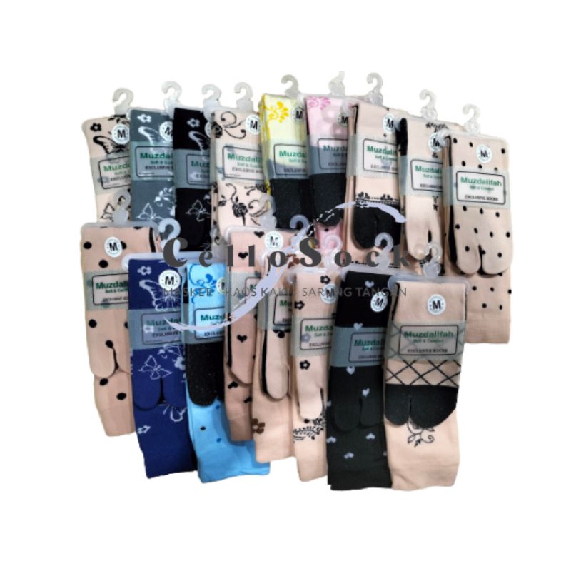 Kaos Kaki Jempol BATIK MUZDALIFAH / Kaos Kaki Jempol Batik / Kaos kaki Muslimah / KaosKaki Jempol Mo