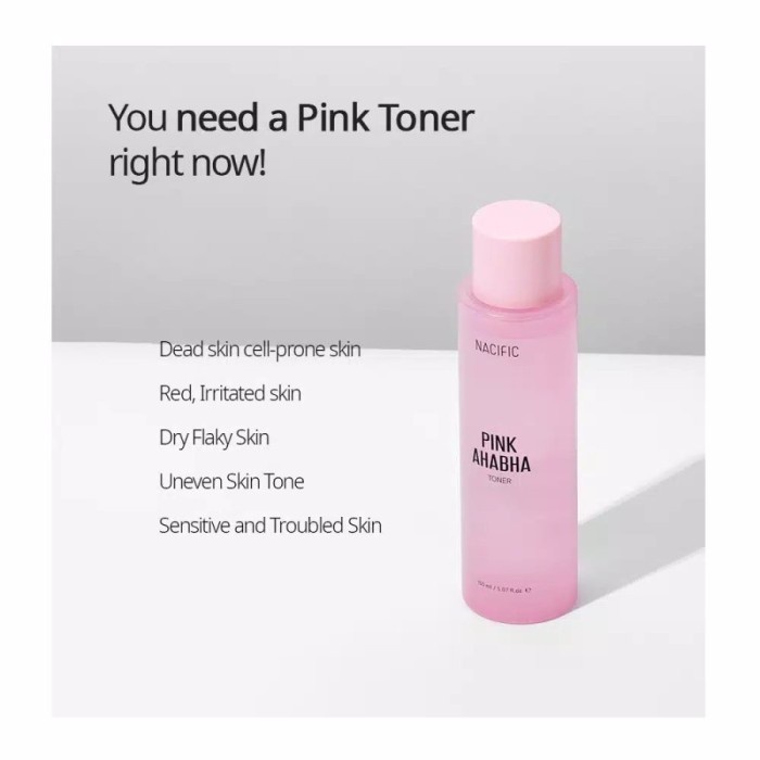 Nacific Pink AHABHA AHA BHA Toner 150ml- BPOM