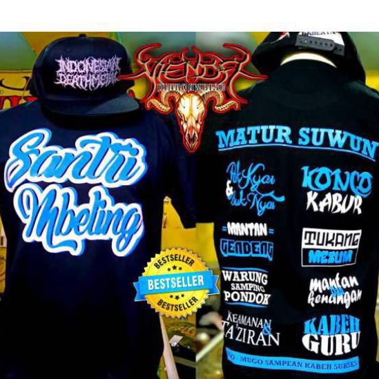 Kaos Distro Santri Mbeling || Best seller || Kaos Santri Terbaik