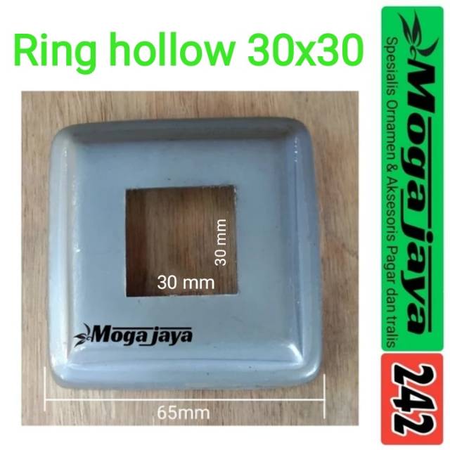 Ring hollow ukuran 30x30 tapak hollow minimalis aksesoris pintu pagar besi