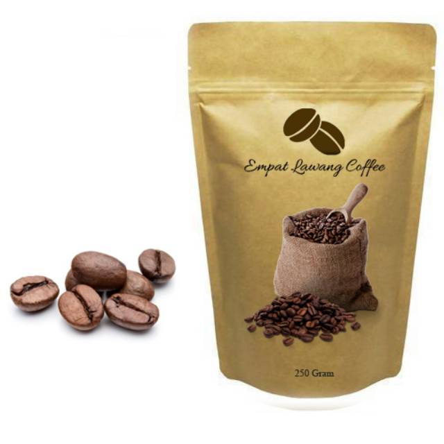 

Kopi Robusta Empat Lawang 250 gram Roasted bean (Biji)