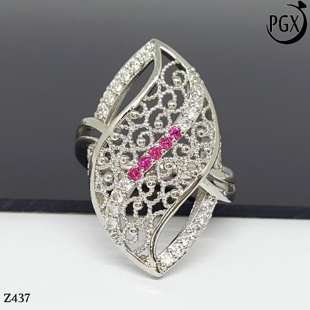 PGX Cincin Xuping Wanita Perhiasan Lapis Emas Aksesoris Fashion Premium - Z437