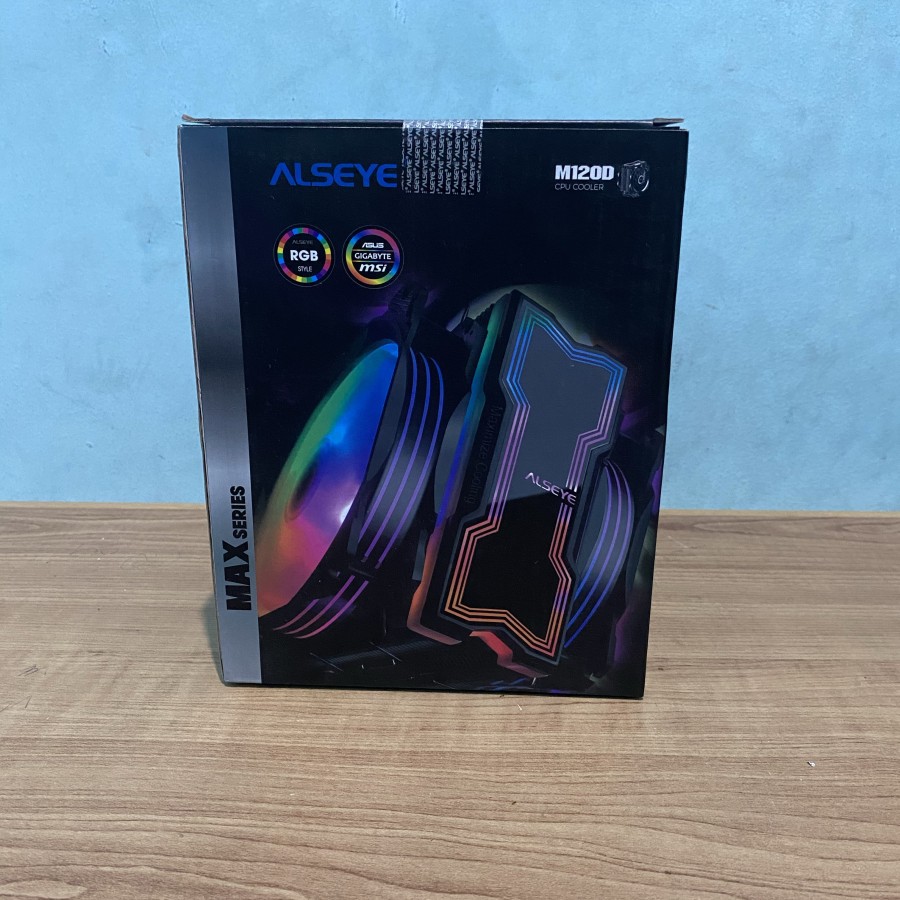 Alseye M120D MAX Series RGB CPU Cooler Gaming  Fan Processor 4 Pipes