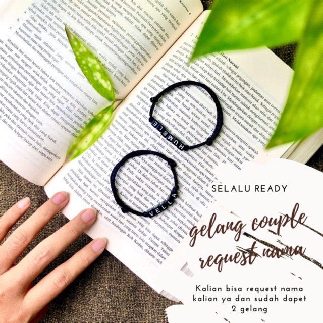 GELANG NAMA/GELANG REQUEST NAMA/ELLEELSSHOP/GELANG TALI NAMA