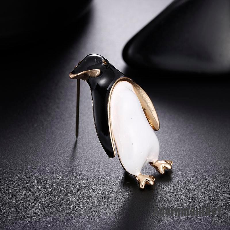 (Adornmentno1) Bros Pin Enamel Bentuk Penguin Kartun Untuk Wanita