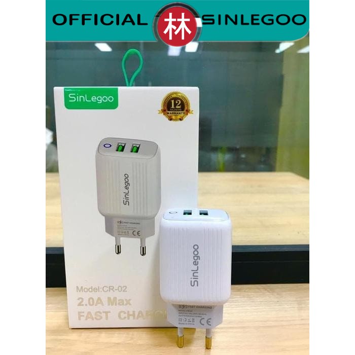 Sinlegoo CR-02 Charger Dual USB Fast Charging With Indicator Light