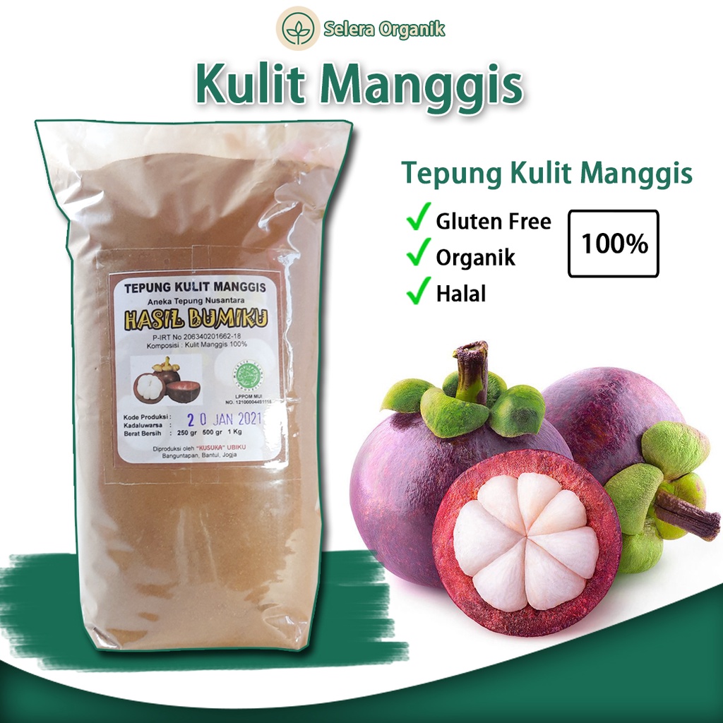 

Tepung Kulit Buah Manggis (1kg) Organik Bebas Gluten Free | Selera Organik Jogja