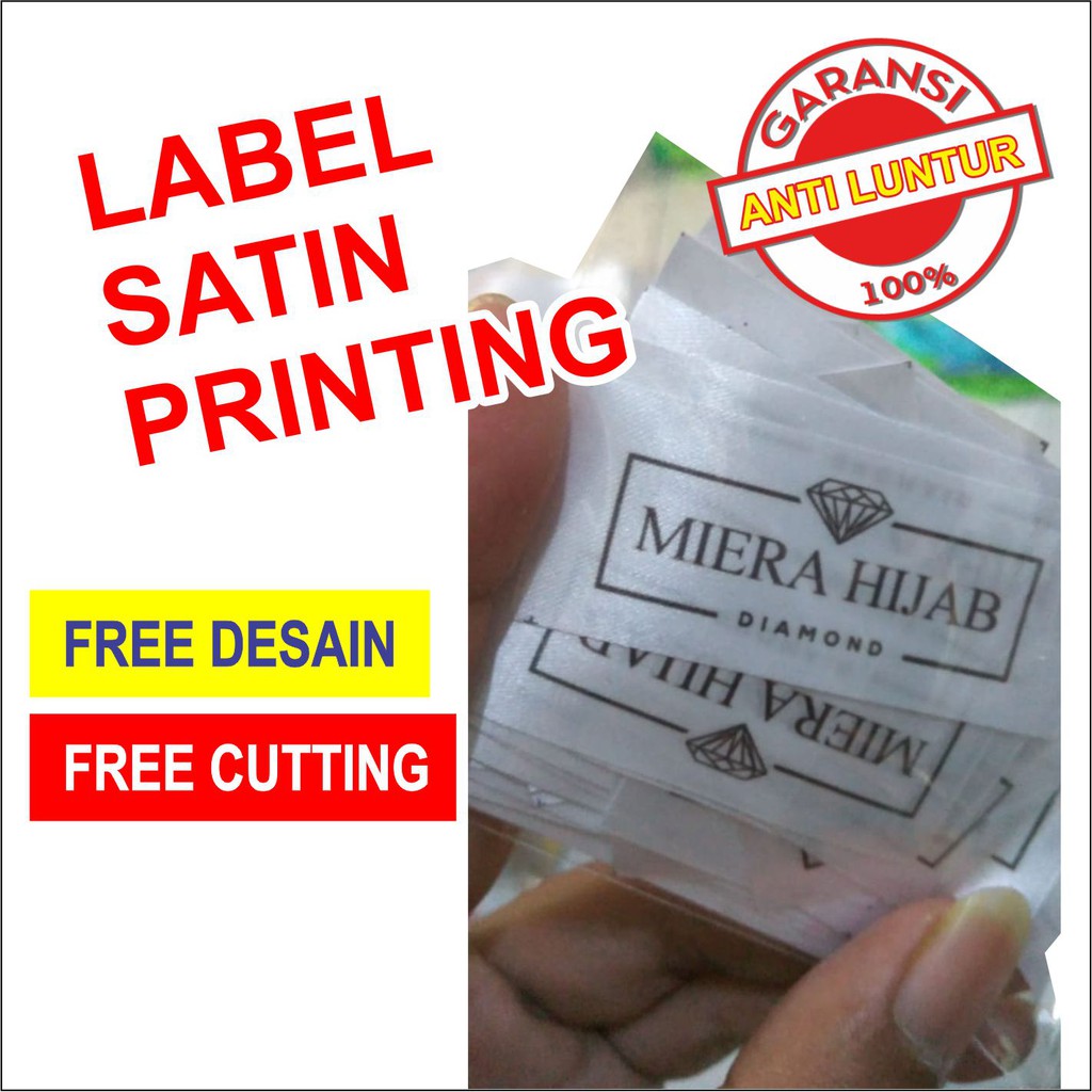 

ANTI LUNTUR LABEL SATIN (isi 50 pcs) | PROMO