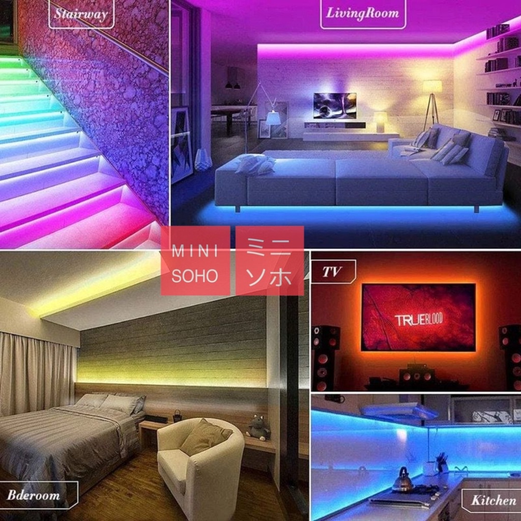 LED Strip RGB Warna Warni 2835 IP44 Remote Remot Colorful Rainbow Pelangi