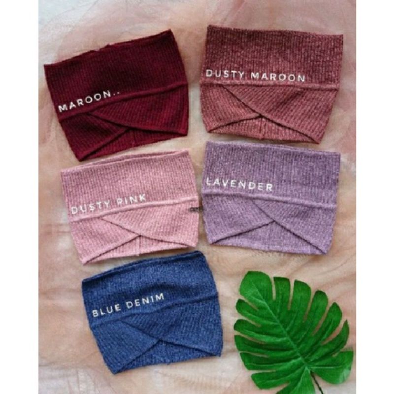 ciput rajut / ciput dua layer/ ciput silang annisa / inner bandana rajut