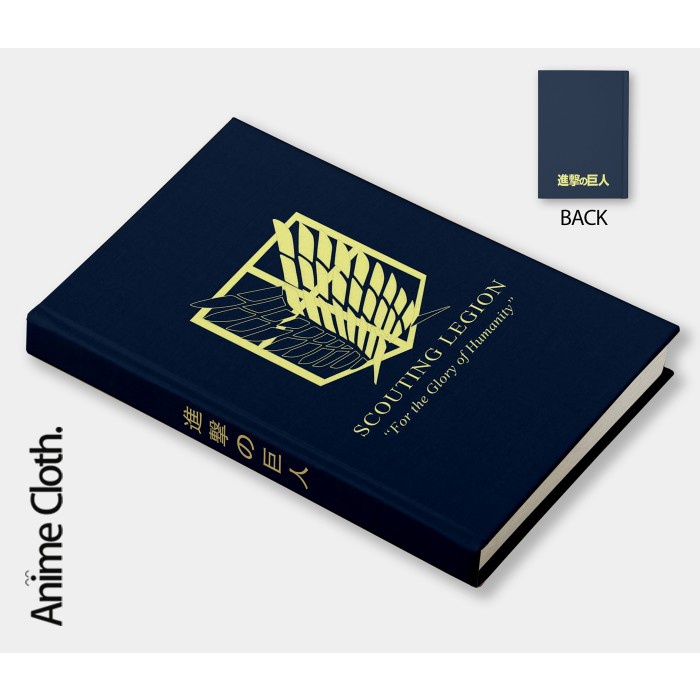 

[RESTOCK] Buku SNK Attack On Titan Anime Custom Nama Notebook Catatan Diary - Kertas polos