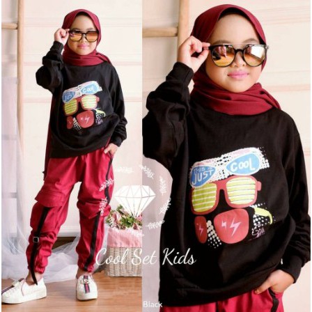 SET ALES SYARI KIDS BO Baju Gamis Syari Anak Perempuan Model Terbaru 2020 Baju Anak Umur 10-12 Tahun
