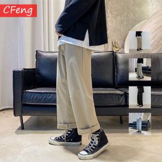  Pria  Jepang Desain Hitam Solid Joggers 2021 Mens Longgar 