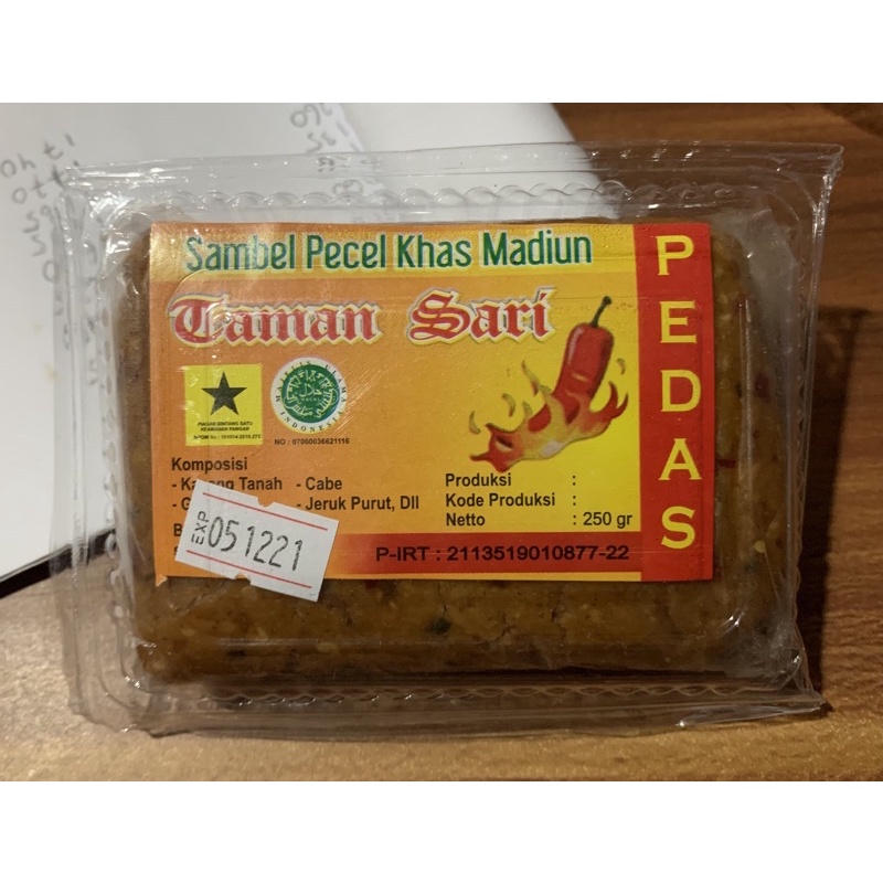 

Sambel Pecel “Taman Sari” Khas Madiun (250 gram) - Rasa Pedas