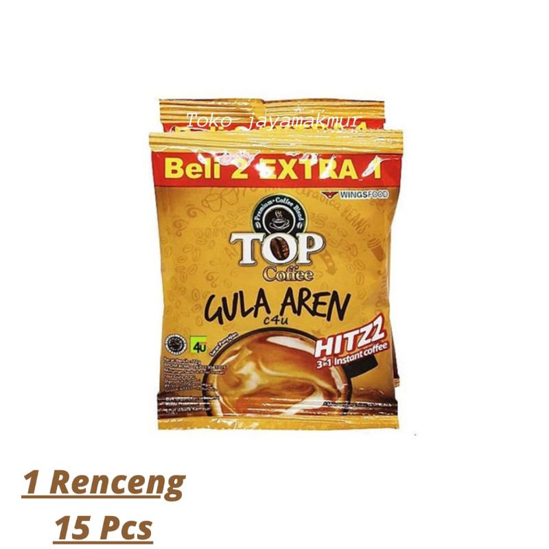 

TOP COFFE GULA AREN 1 Renceng 15 pcs