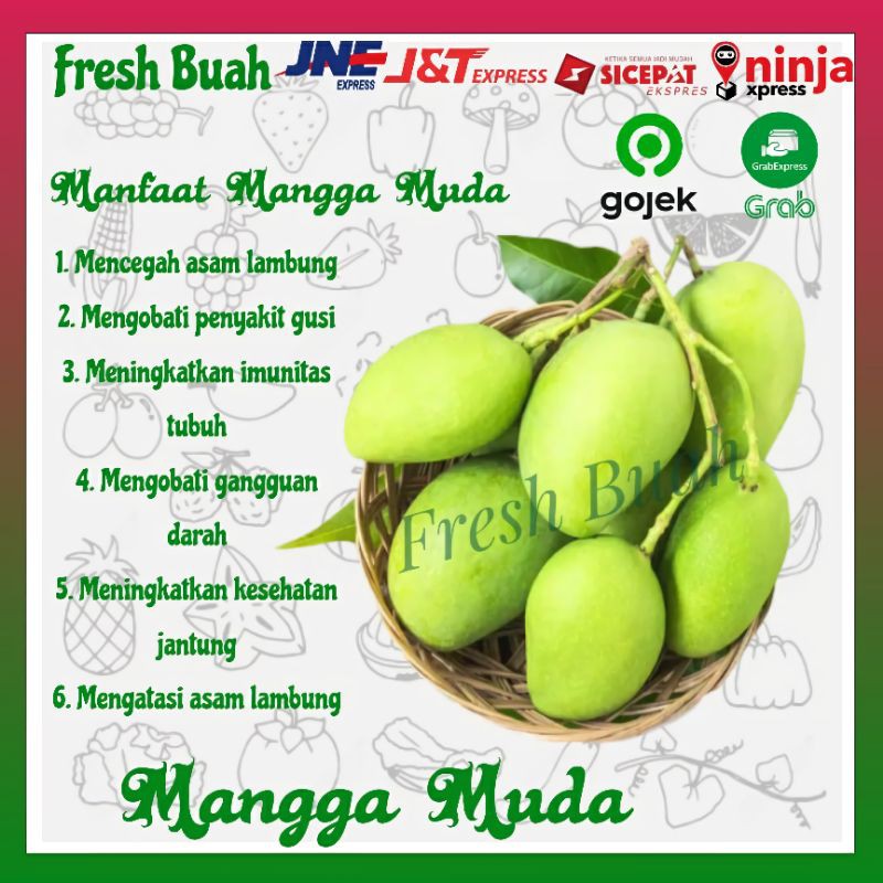 Jual Buah Mangga Muda 1kg Mangga Muda Buah Mangga Buah Segar Buah Buahan Shopee Indonesia 7232