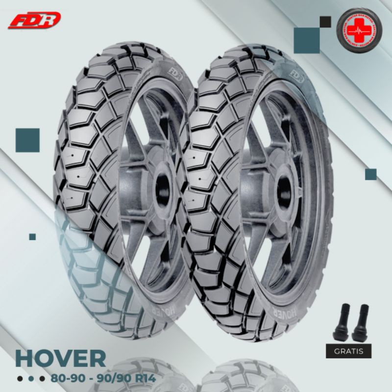 Paket Ban Motor Matic // FDR HOVER 80/90 - 90/90 Ring 14 Tubeless