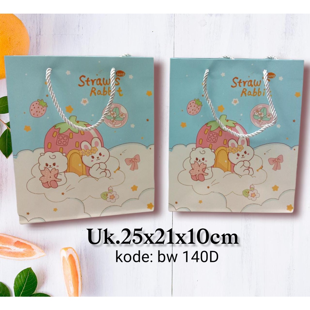 [ HARGA SATUAN ] PAPPER BAG PAPPERBAG KADO TAS ULTAH ULANG TAHUN MOTIF-140 D